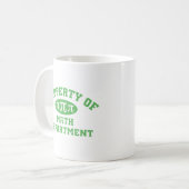 Math Departmentのプロパティ(緑) コーヒーマグカップ (正面左)