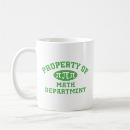 Math Departmentのプロパティ（緑） コーヒーマグカップ