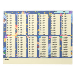 Math Drill宇宙アドベンチャー（乗算） ノートパッド