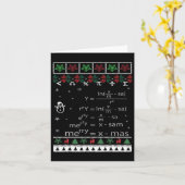 Math EqおもしろいのMath先生クリスマスメリークリスマス カード (黄色い花)