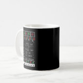 Math EqおもしろいのMath先生クリスマスメリークリスマス コーヒーマグカップ (正面左)