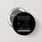 Math EqおもしろいのMath先生クリスマスメリークリスマス 缶バッジ (正面&裏面)