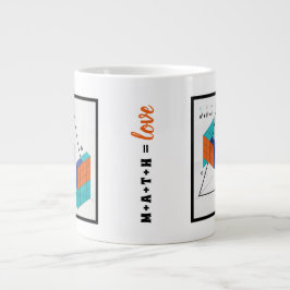 Math Equals Love 3D Pythagorean Theorem Mug ジャンボコーヒーマグカップ