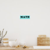 MATH equals Mental Abuse To Humans おもしろポスター ポスター (キッチン)