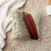 Math Equation with Red Pencil, ヴィンテージ・ビジネス クッション (ブランケット)