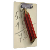 Math Equation with Red Pencil, ヴィンテージ・ビジネス クリップボード (右)