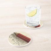 Math Equation with Red Pencil, ヴィンテージ・ビジネス コースター (側面)