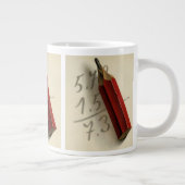 Math Equation with Red Pencil, ヴィンテージ・ビジネス ジャンボコーヒーマグカップ (右)
