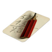 Math Equation with Red Pencil, ヴィンテージ・ビジネス マグネット (左側)