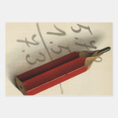 Math Equation with Red Pencil, ヴィンテージ・ビジネス ラッピングペーパーシート (正面3)