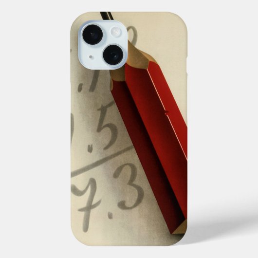 Math Equation with Red Pencil, ヴィンテージ・ビジネス Case-Mate iPhoneケース (裏面)