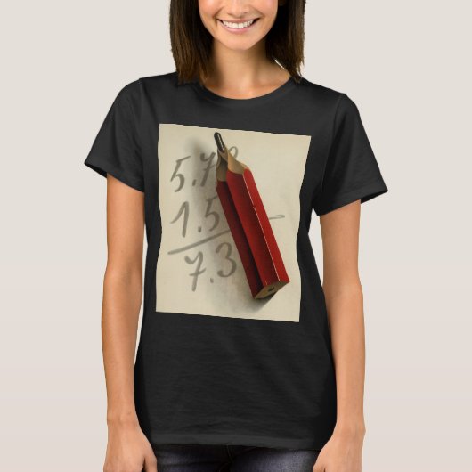 Math Equation with Red Pencil, ヴィンテージ・ビジネス Tシャツ (正面)