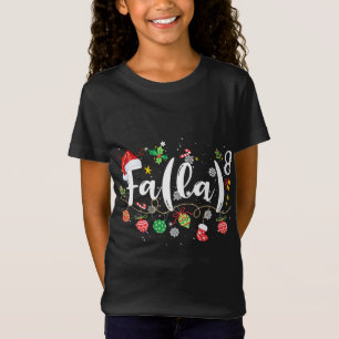 Math Fa La 8 Santa Christmas Pajamas先生スチューデ Tシャツ