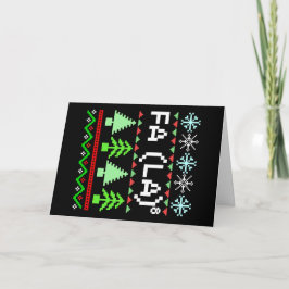 Math Fa La - Christmas Carol醜いセーター カード