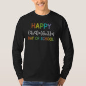 Math Formula 100 Days Of School 100th Day  Cute 1 Tシャツ (正面)