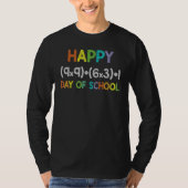 Math Formula 100 Days Of School 100th Day Funny Cu Tシャツ (正面)