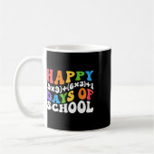 Math Formula 100 Days Of School Funny Math Teacher コーヒーマグカップ (左)
