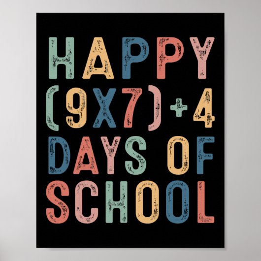 Math Formula 67 Days Of School Funny Math Teacher ポスター (正面)