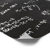 Math Formulas And Numbers ポスター (角)