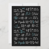 Math formulas mathematics physics student teacher  シーズンカード (正面)