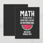 Math. Funny Math Sarcasm Quote Gift サンキューカード (正面/裏面)