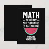 Math. Funny Math Sarcasm Quote Gift セーブザデート (正面/裏面)