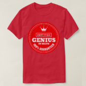 Math Genius認定Tシャツ Tシャツ (デザイン正面)