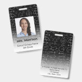 Math Geometry先生 バッジ (正面＆裏面)