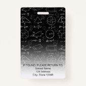 Math Geometry先生 バッジ (裏面)