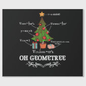 Math Geometry Christmas Tree Geometree Teacher ラッピングペーパー (フラット)