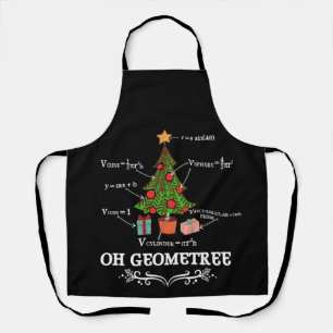 Math Geometry Crismas Tree Geometree先生 エプロン
