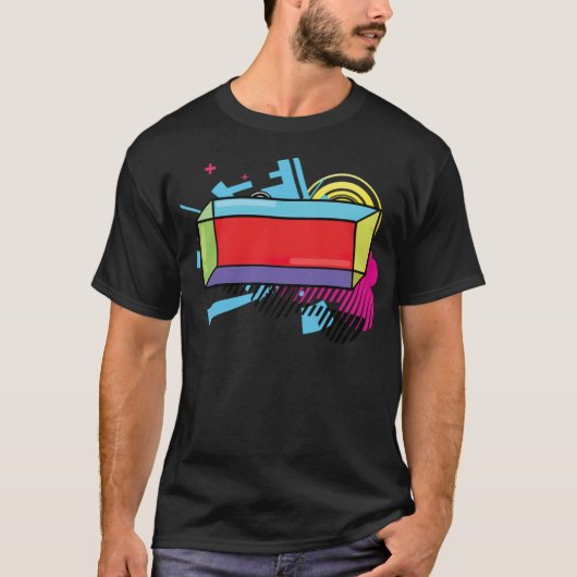 Math Geometry Geometric Cuboid Isometric 2d riders Tシャツ (正面)