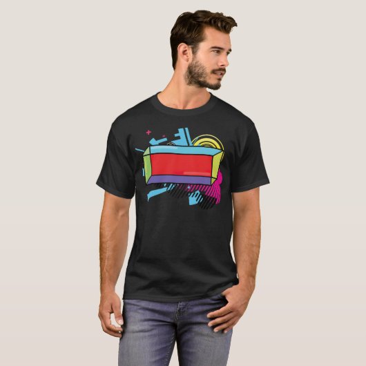 Math Geometry Geometric Cuboid Isometric 2d riders Tシャツ (正面フル)