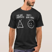 Math geometry quote sabrina cool  tシャツ (正面)