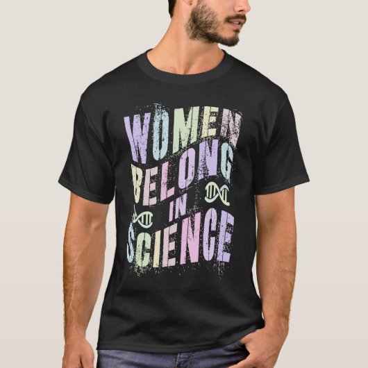Math Girls WOMEN BELONG In SCIENCE Squad Technolog Tシャツ (正面)