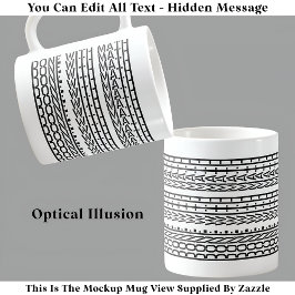 Math Hidden Message 120B studentで終おもしろい了 コーヒーマグカップ