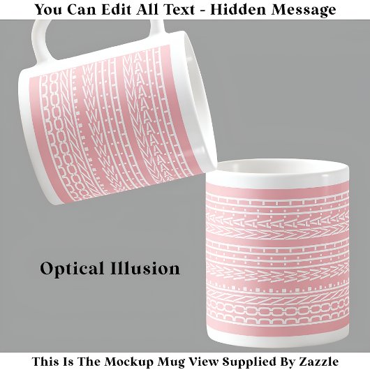 Math Hidden Message 120WP Studentで終おもしろい了 コーヒーマグカップ