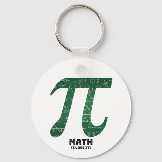 Math I Love It – 科学引用文 キーホルダー (正面)