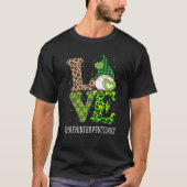 Math Interventionist Love St Patricks Day Gnome Le Tシャツ (正面)