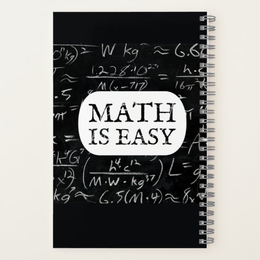 MATH IS簡単 ノートブック (裏面)