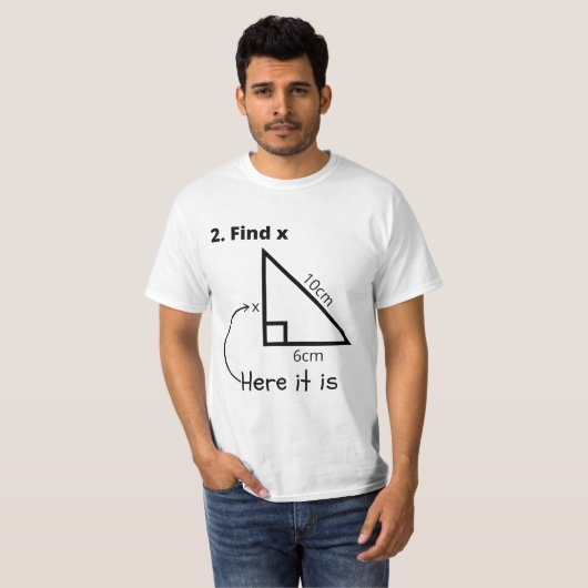 Math Is簡単Find X It Is Tシャツ (正面フル)