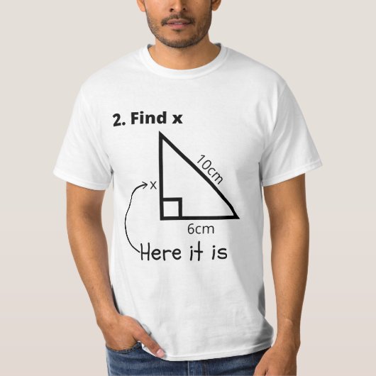 Math Is簡単Find X It Is Tシャツ (正面)