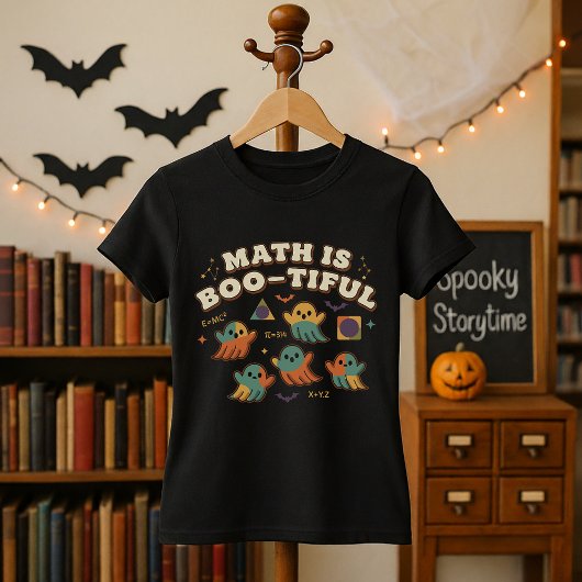 Math Is Boo-tiful Teacher Halloween Spooky Math Tシャツ