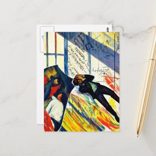 Math is Hard Mixed Media Collage ポストカード (正面/裏面インサイチュ)