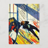 Math is Hard Mixed Media Collage ポストカード (正面)