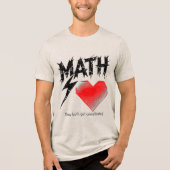 Math Is Like Love Graphic Tee - Light トライブレンドＴシャツ (正面)
