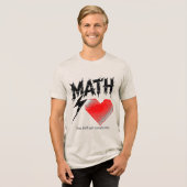 Math Is Like Love Graphic Tee - Light トライブレンドＴシャツ (正面全面)