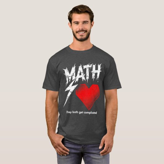 Math Is Like Love Graphic Tee Tシャツ (正面フル)