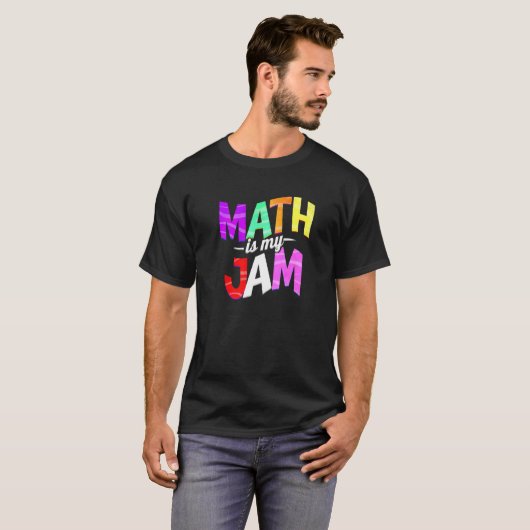 Math is my Jam – 数学先生Premium Tシャツ (正面フル)