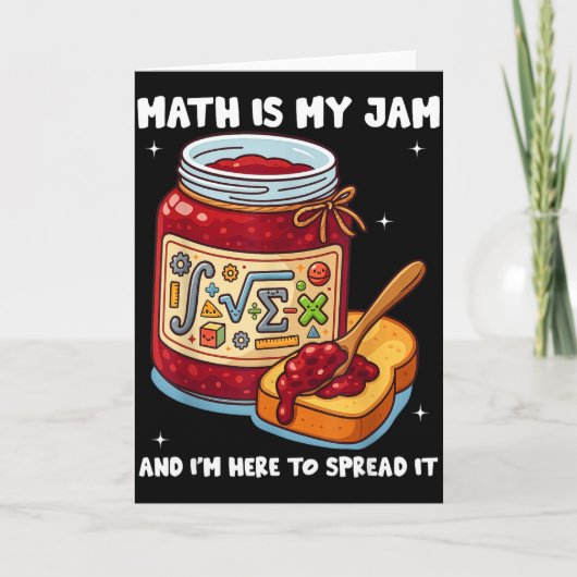 Math Is My Jam And Im Here To Spread It School Mat カード (正面)